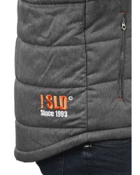 dunkelgraue Daunenjacke von Solid