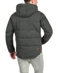 dunkelgraue Daunenjacke von Solid