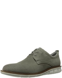 dunkelgraue Derby Schuhe von Ecco