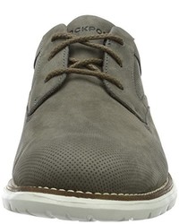 dunkelgraue Derby Schuhe von Rockport