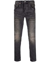 dunkelgraue enge Jeans mit Destroyed-Effekten von Château Lafleur-Gazin