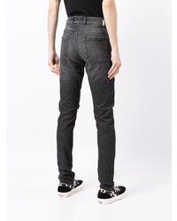 dunkelgraue enge Jeans mit Destroyed-Effekten von Represent