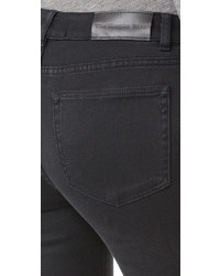 dunkelgraue enge Jeans mit Destroyed-Effekten von The Kooples