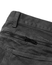 dunkelgraue enge Jeans mit Destroyed-Effekten von Undercover