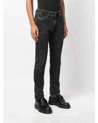 dunkelgraue enge Jeans von Diesel