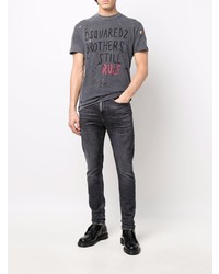 dunkelgraue enge Jeans von Diesel