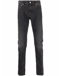dunkelgraue enge Jeans von Alexander McQueen