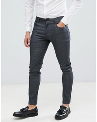dunkelgraue enge Jeans von ASOS DESIGN