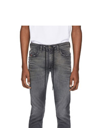 dunkelgraue enge Jeans von Diesel