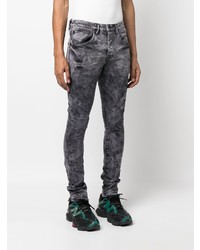 dunkelgraue enge Jeans von purple brand