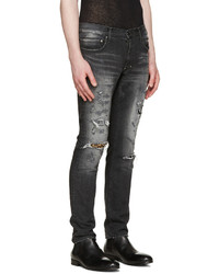 dunkelgraue enge Jeans von Diet Butcher Slim Skin