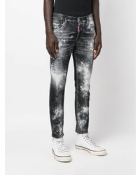 dunkelgraue enge Jeans von DSQUARED2