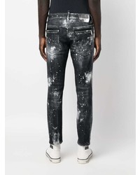 dunkelgraue enge Jeans von DSQUARED2