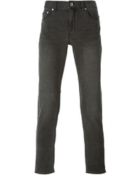 dunkelgraue enge Jeans von BLK DNM