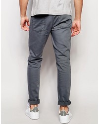 dunkelgraue enge Jeans von Asos