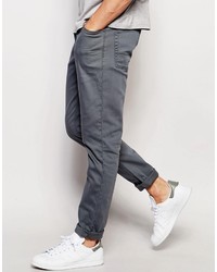 dunkelgraue enge Jeans von Asos