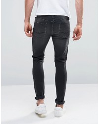 dunkelgraue enge Jeans von Asos