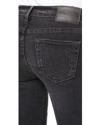 dunkelgraue enge Jeans von True Religion