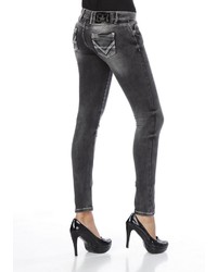 dunkelgraue enge Jeans von CIPO & BAXX
