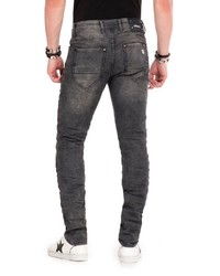 dunkelgraue enge Jeans von Cipo & Baxx