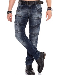 dunkelgraue enge Jeans von Cipo & Baxx