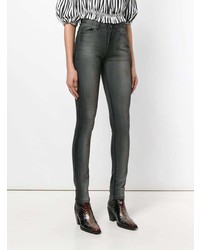 dunkelgraue enge Jeans von Saint Laurent