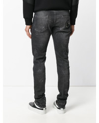 dunkelgraue enge Jeans von Philipp Plein