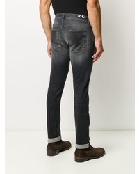 dunkelgraue enge Jeans von Dondup