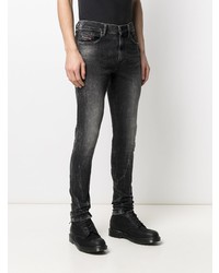 dunkelgraue enge Jeans von Diesel