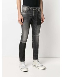 dunkelgraue enge Jeans von Diesel