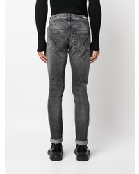 dunkelgraue enge Jeans von Dondup