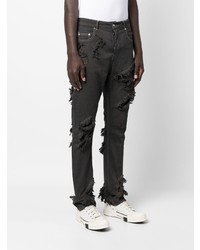 dunkelgraue enge Jeans von Rick Owens DRKSHDW