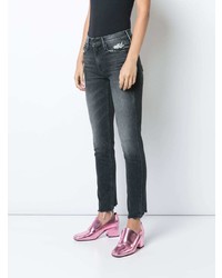 dunkelgraue enge Jeans von Mother