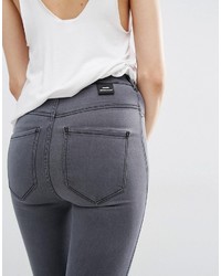 dunkelgraue enge Jeans von Dr. Denim