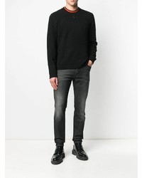 dunkelgraue enge Jeans von Diesel