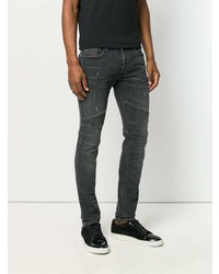 dunkelgraue enge Jeans von Diesel