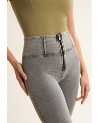 dunkelgraue enge Jeans von Freddy