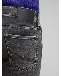 dunkelgraue enge Jeans von Jack & Jones