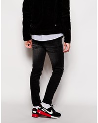 dunkelgraue enge Jeans von Cheap Monday