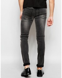 dunkelgraue enge Jeans von Cheap Monday