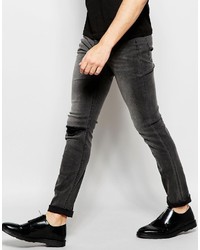 dunkelgraue enge Jeans von Cheap Monday