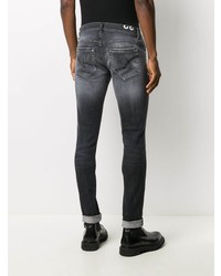 dunkelgraue enge Jeans von Dondup