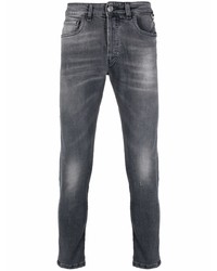 dunkelgraue enge Jeans von Low Brand