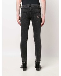 dunkelgraue enge Jeans von Philipp Plein