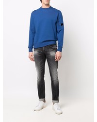 dunkelgraue enge Jeans von Dondup