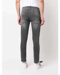 dunkelgraue enge Jeans von Philipp Plein