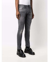 dunkelgraue enge Jeans von Low Brand