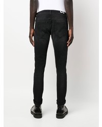 dunkelgraue enge Jeans von Dondup