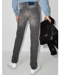 dunkelgraue enge Jeans von Kiton