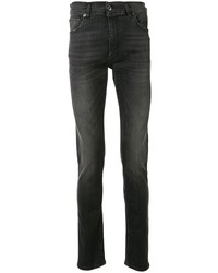 dunkelgraue enge Jeans von Moschino